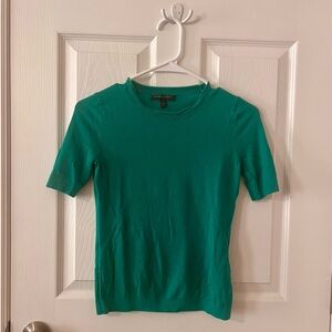 XXS Petite Banana Republic Kelly Green Short Sleeve Shirt